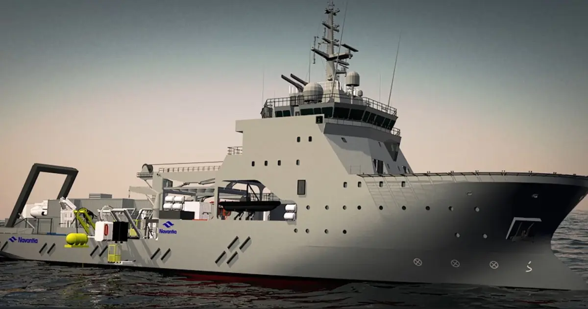 Navantia bota el Poseidón, el buque que rescatará a los S-80