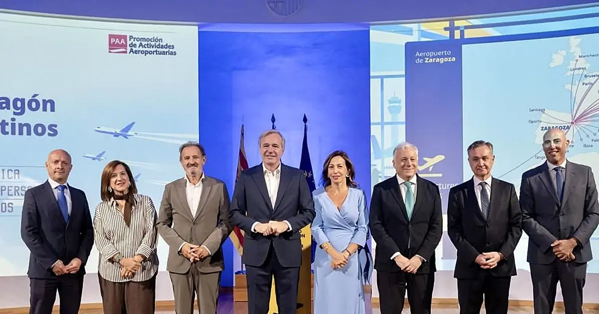 Zaragoza licita 32 rutas aéreas nuevas para 2027