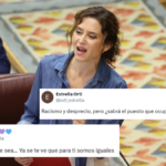Ayuso compara a un rumano trabajador con un español 'delincuente' en la Asamblea de Madrid Ayuso compara a un rumano trabajador con un español 'delincuente' en la Asamblea de Madrid