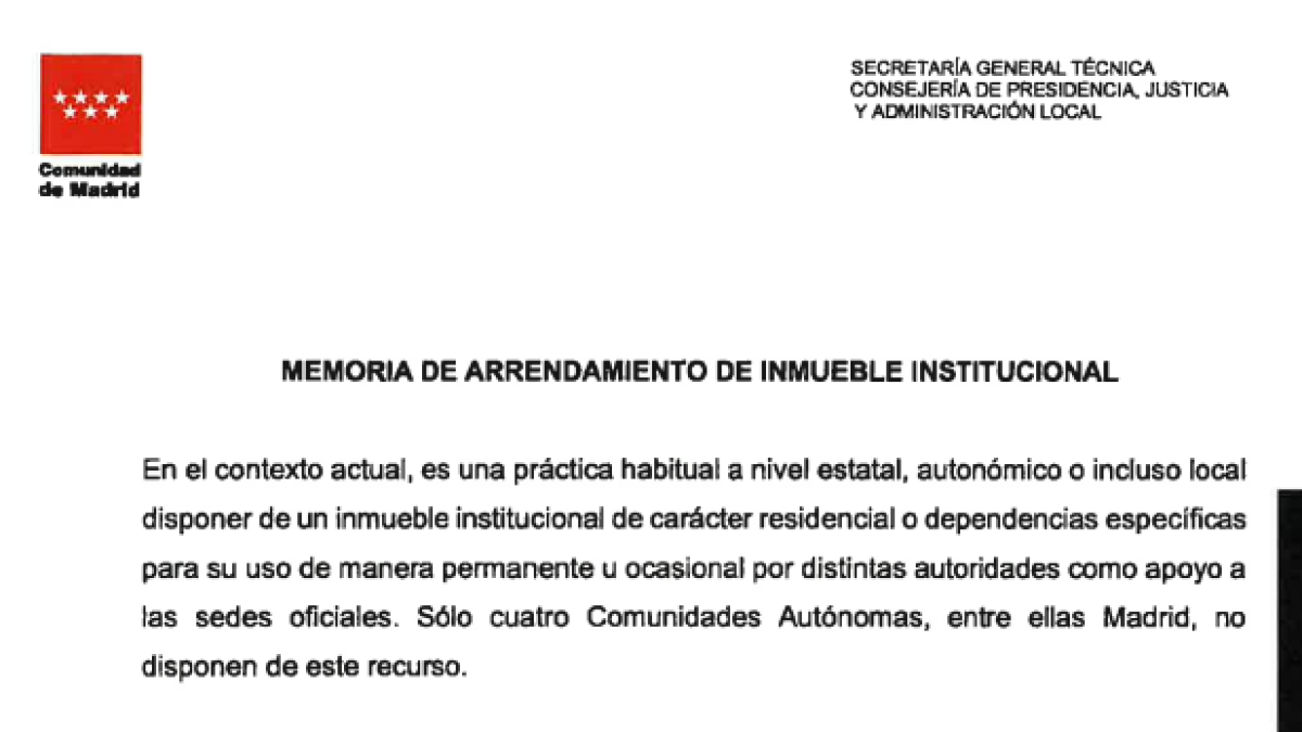 Ayuso compra ático por 6,7 millones sin justificación previa y lo usa como vivienda oficial